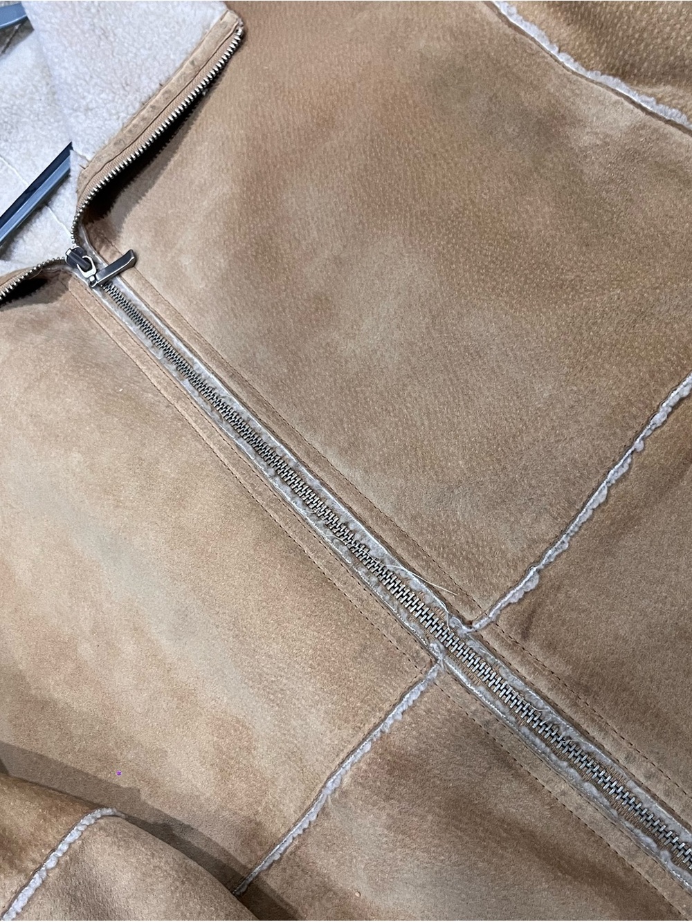 Genuine tan leather jacket - Picture 2 of 4